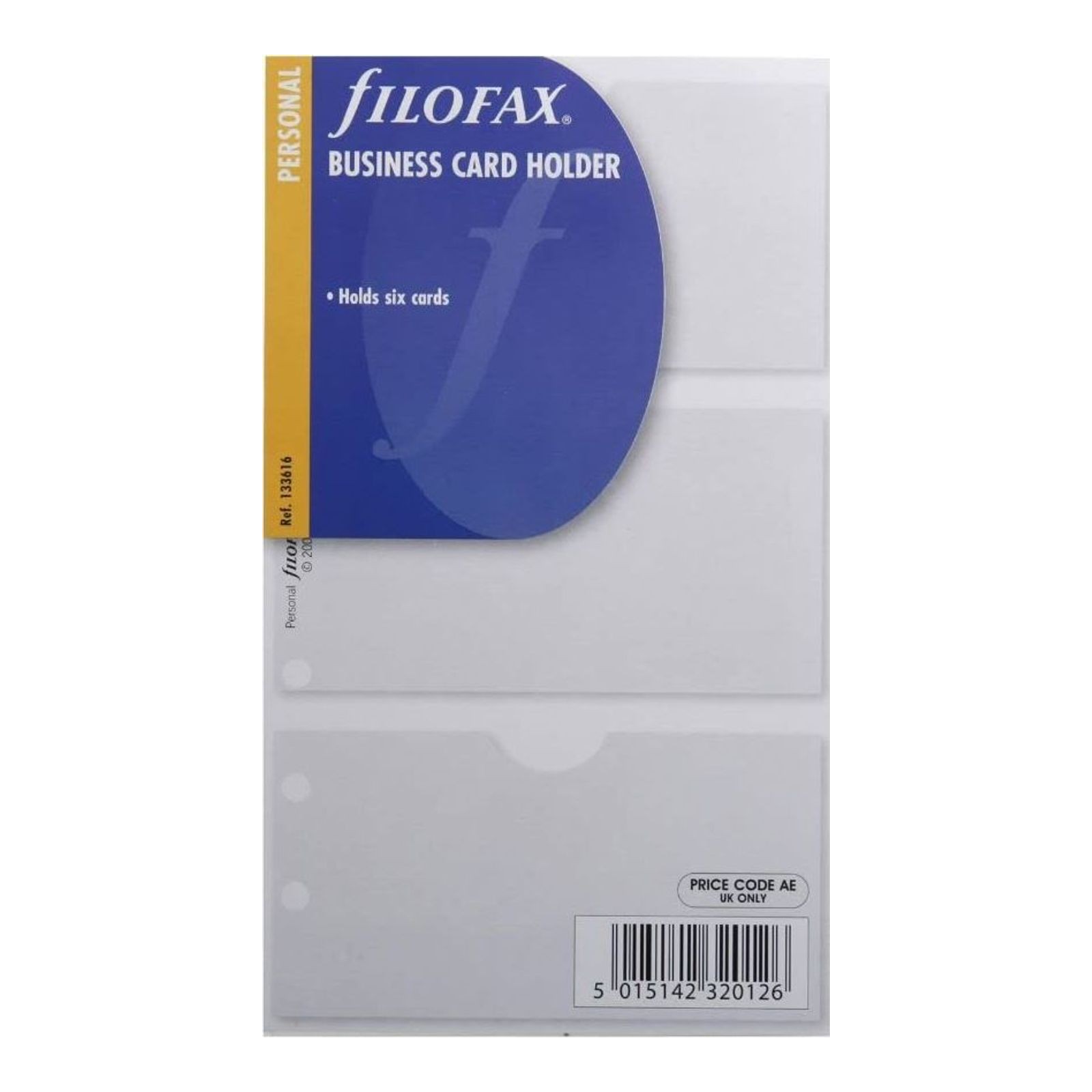 Filofax Personal Business Card Holder Double Sided