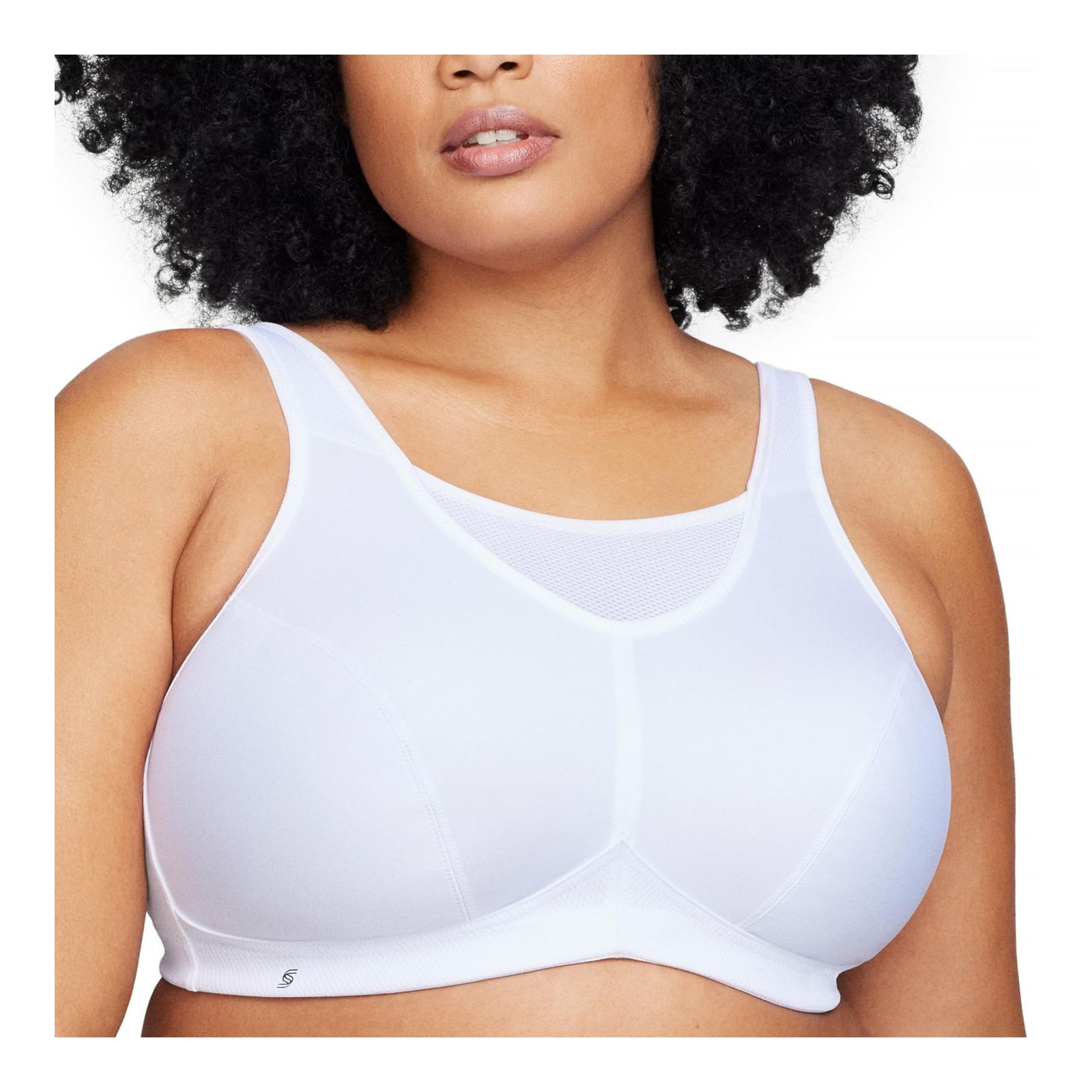 Glamorise No-Bounce Camisole Sports Wirefree Bra 1066 (Women's & Women's Plus) White