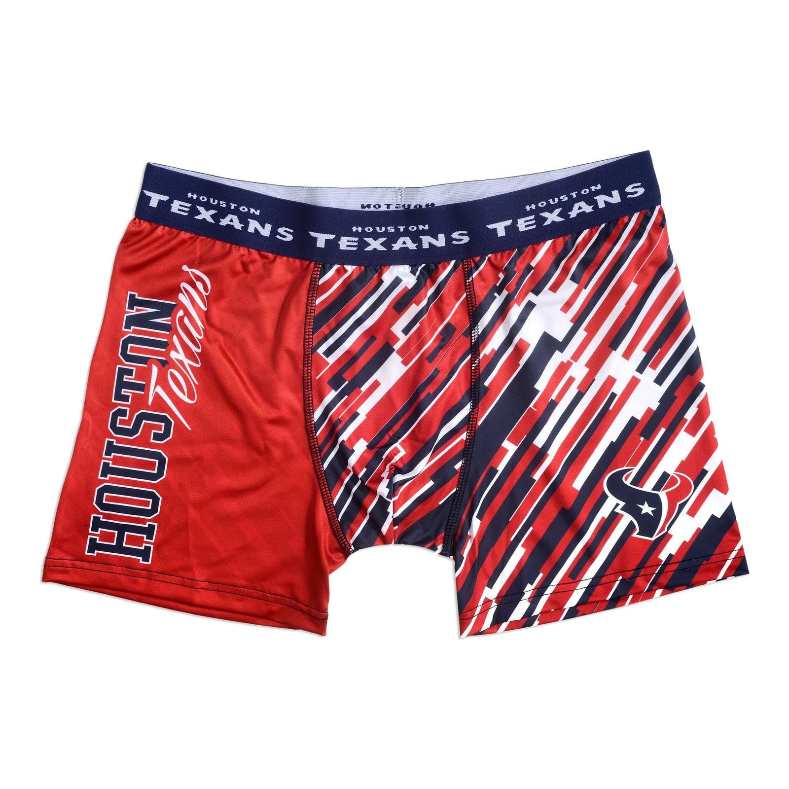 FOCO Men's Houston Texans Wordmark Underwear Medium, Team Color