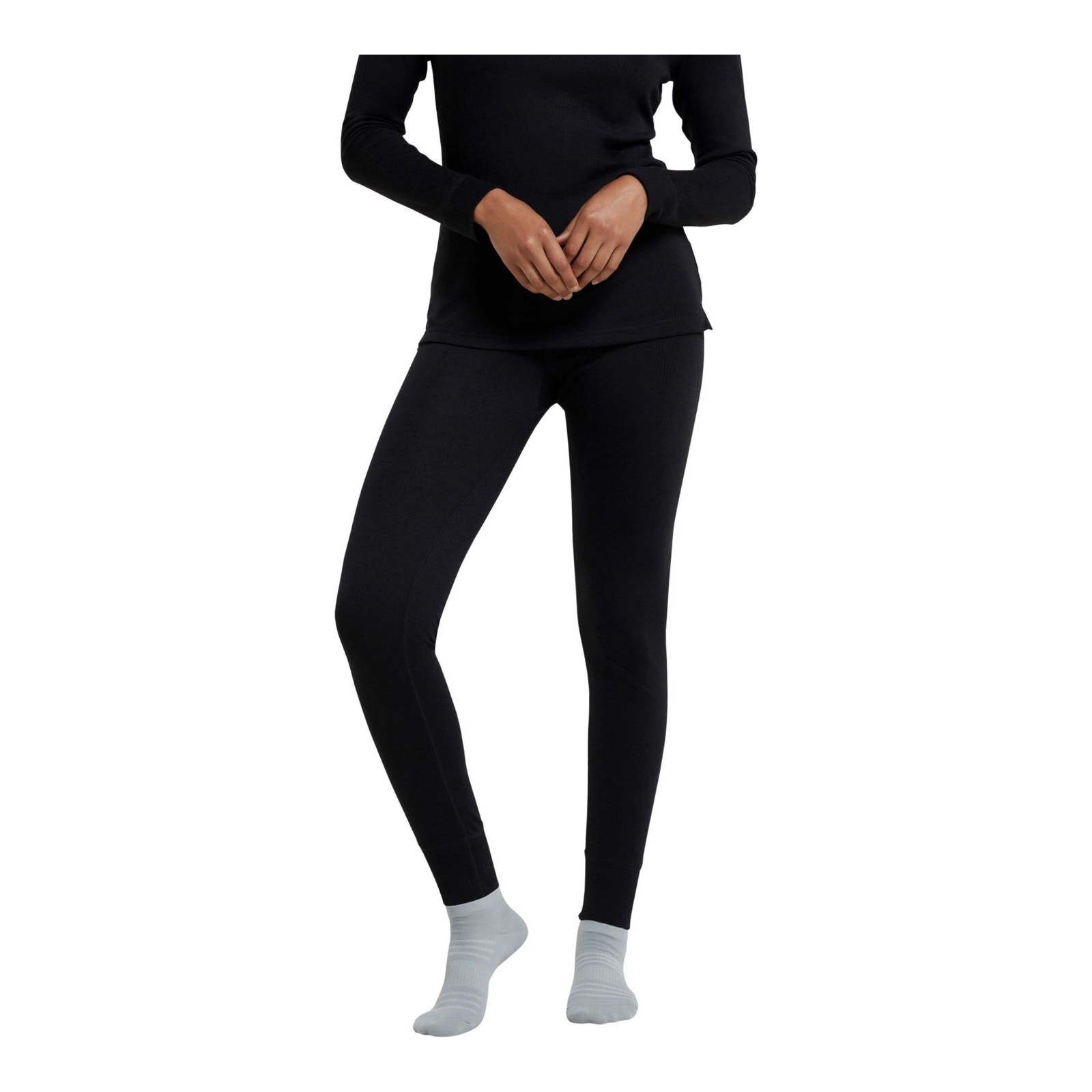 Mountain Warehouse Talus Women Thermal Baselayer Pants - Lightweight, Breathable & Quick Drying Ladies Leggings - for Travel, Hiking, Camping, Skiing, Snowboard Black Women's Size 18