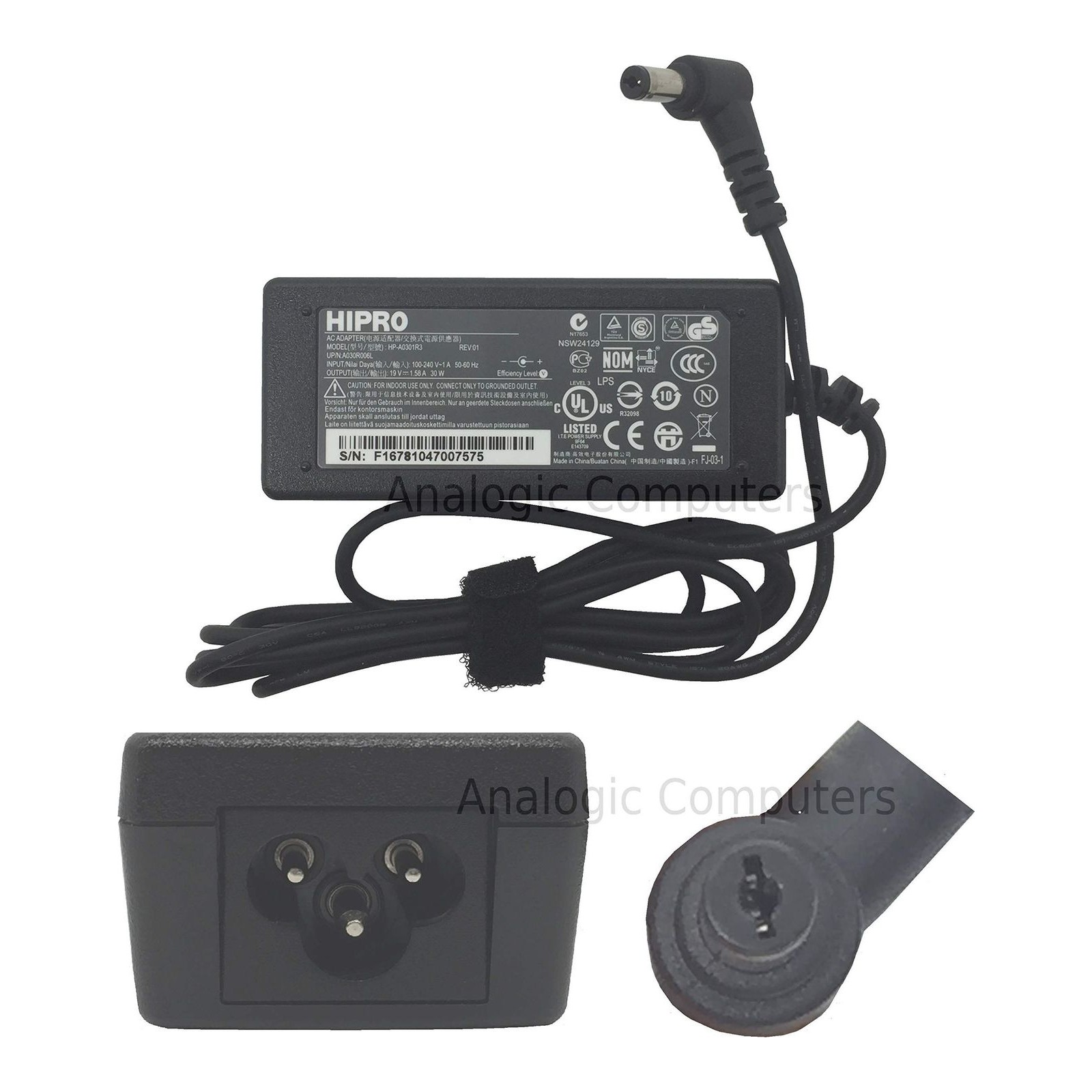 New Acer Aspire One A110-Bgw 18.5V 1.58A AC Adaptor