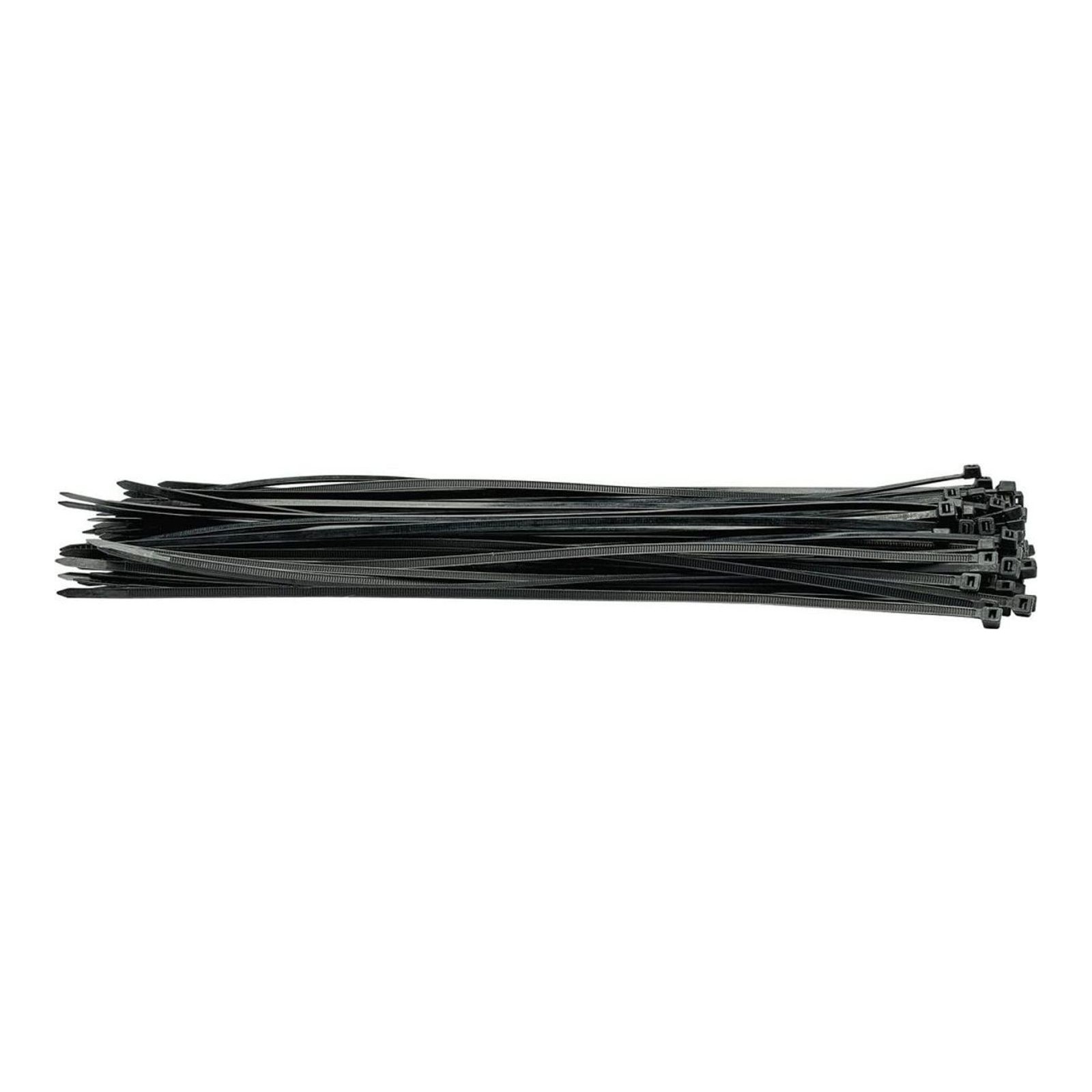 Draper 4.8 x 100mm Black Cable Ties | 100 Piece Cable Management | Multiple Applications Nylon | 70400