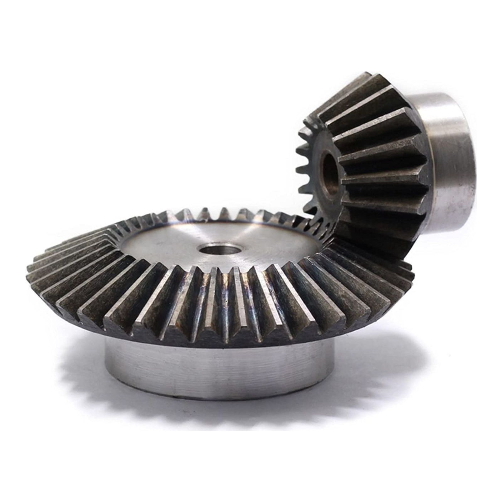 MOUNTAIN MEN Accessories 2Pcs 1: 2 Bevel Gear 3 Module 15 Teeth Hole 10mm + 30 Teeth Inner Hole 18mm 90 Degree Stick Commutation Steel Gear Industrial Scientific