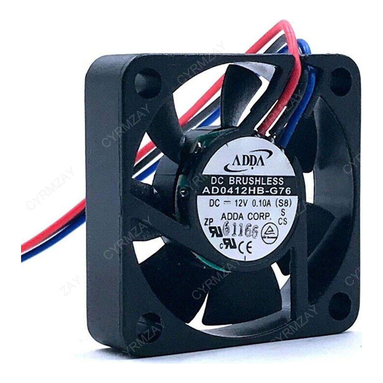 CYRMZAY Compatible for ADDA AD0412HB-G76 40 * 40 * 10mm 4CM 4010 12V 0.1A 3-wirel axia Cooling Fan