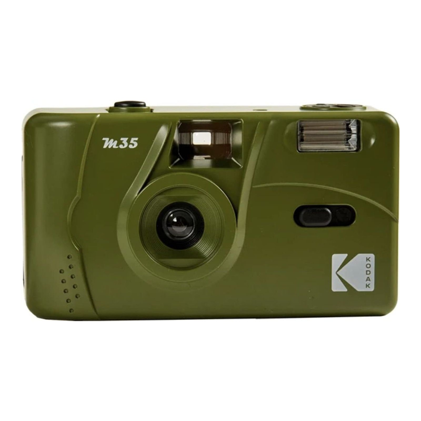 KODAK M35 DA00254-35mm Rechargeable Camera, Fixed Wide Angle Lens, Optical Viewfinder, Built-in Flash, AAA Battery - Olive Green