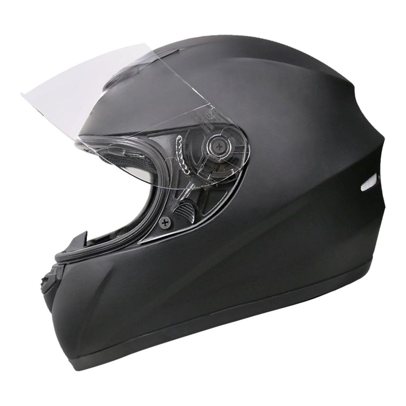 Zorax Matt Black L (59-60cm) Full Face Motorcycle Motorbike Helmet ECE 2206 Approved