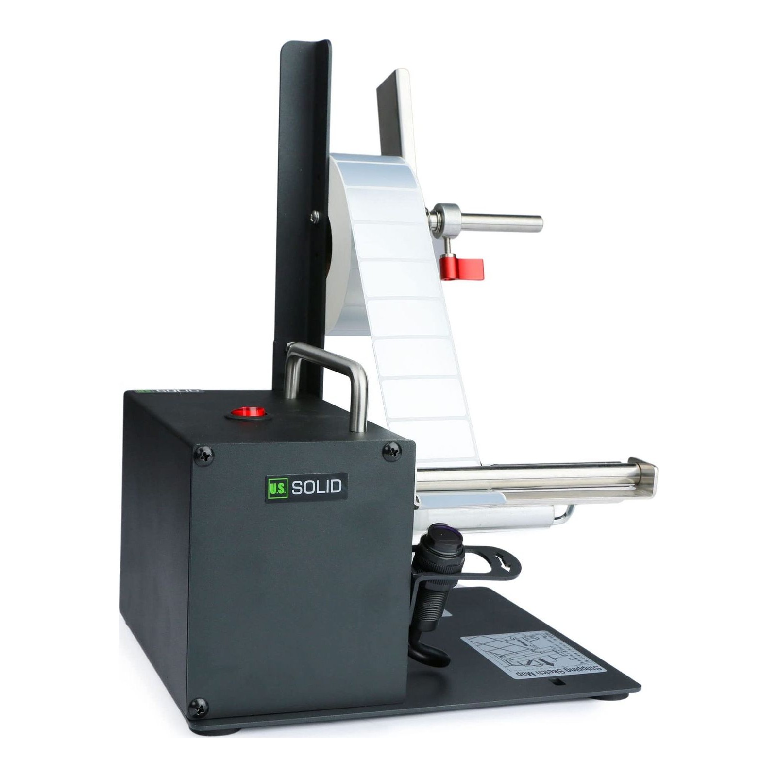 U.S. Solid Automatic Label Dispenser Label Dispenser - Width 10-115MM Length 8-130MM - Translucent and Opaque Labels