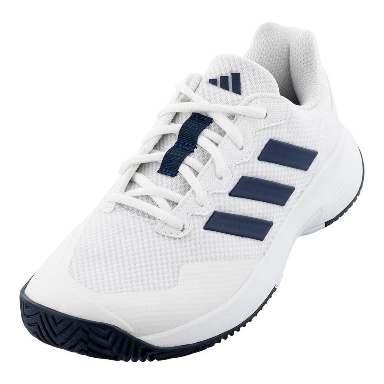 adidas Men's Gamecourt M Shoes, White/Team Navy Blue/White, 4.5 UK