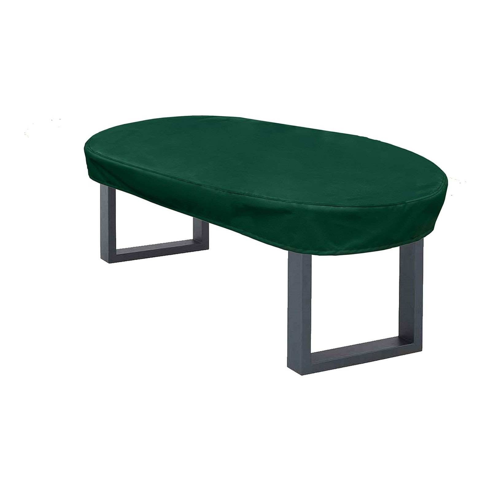 Kaufpirat Premium Outdoor Garden Furniture Cover Oval Oval 240x80x15 cm Table Chair Dust Cover Waterproof Patio Cover 900 D Polyester 6.000 mm Water Resistance 500 g/m², Fir Green