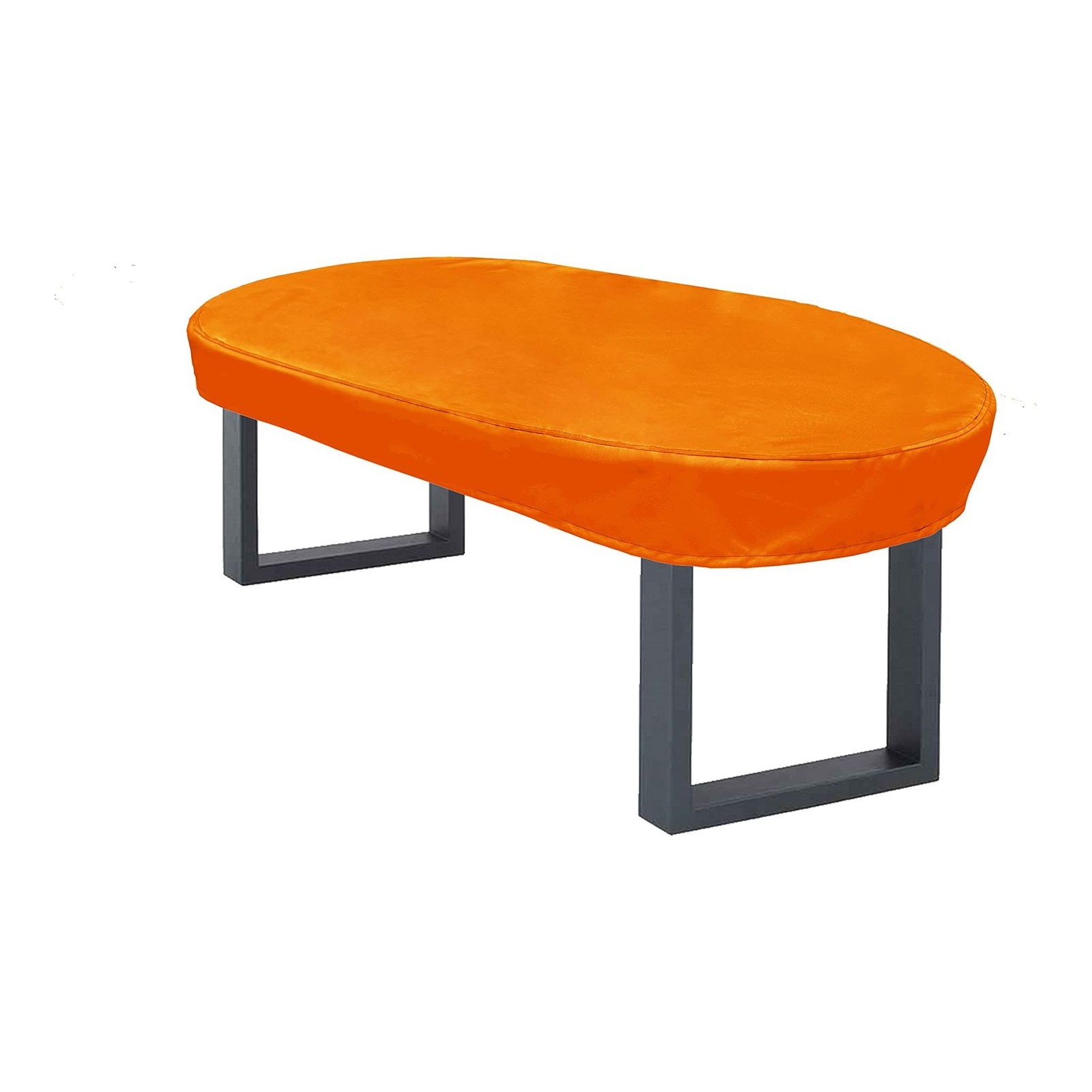 Kaufpirat Premium Outdoor Garden Furniture Cover Oval Oval 160x15x15 cm Table Chair Dust Cover Waterproof Patio Cover 900 D Polyester 6.000 mm Water Resistance 500 g/m², Orange