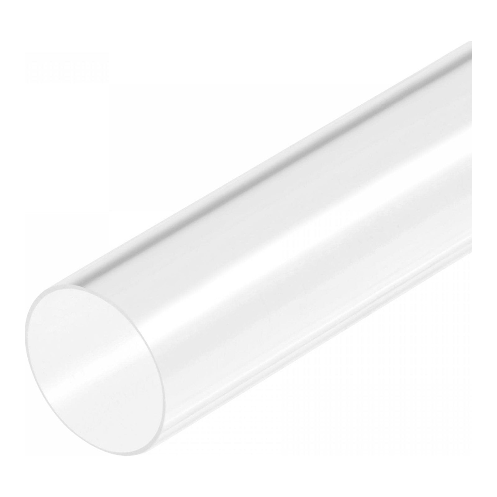 sourcing map Acrylic Pipe Clear Rigid Round Tube 96mm ID 100mm OD 18" for Lamps and Lanterns, Water Cooling System