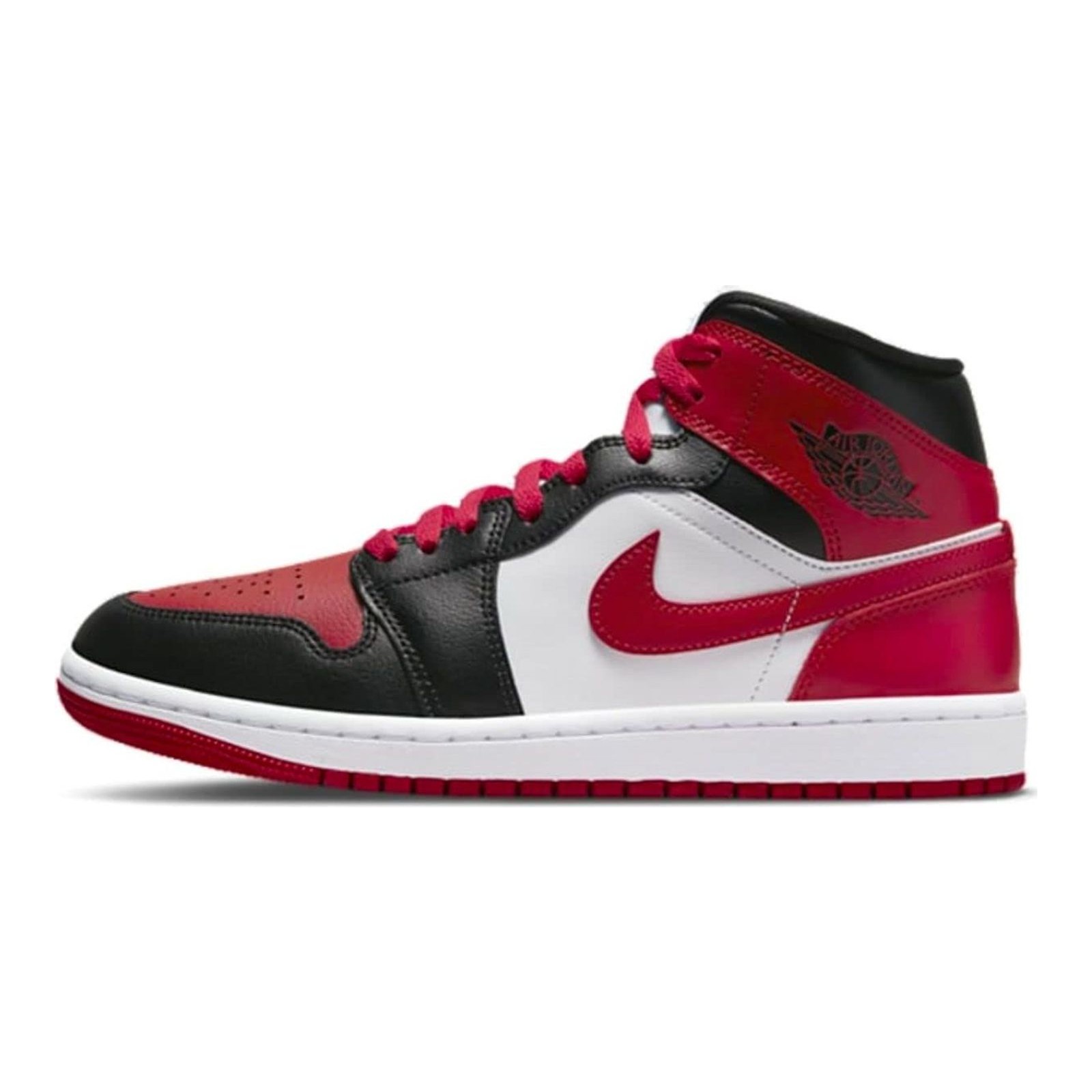 NIKE Jordan Womens WMNS Air Jordan 1 MID SE DO6699 200, Black/Red, 7 UK