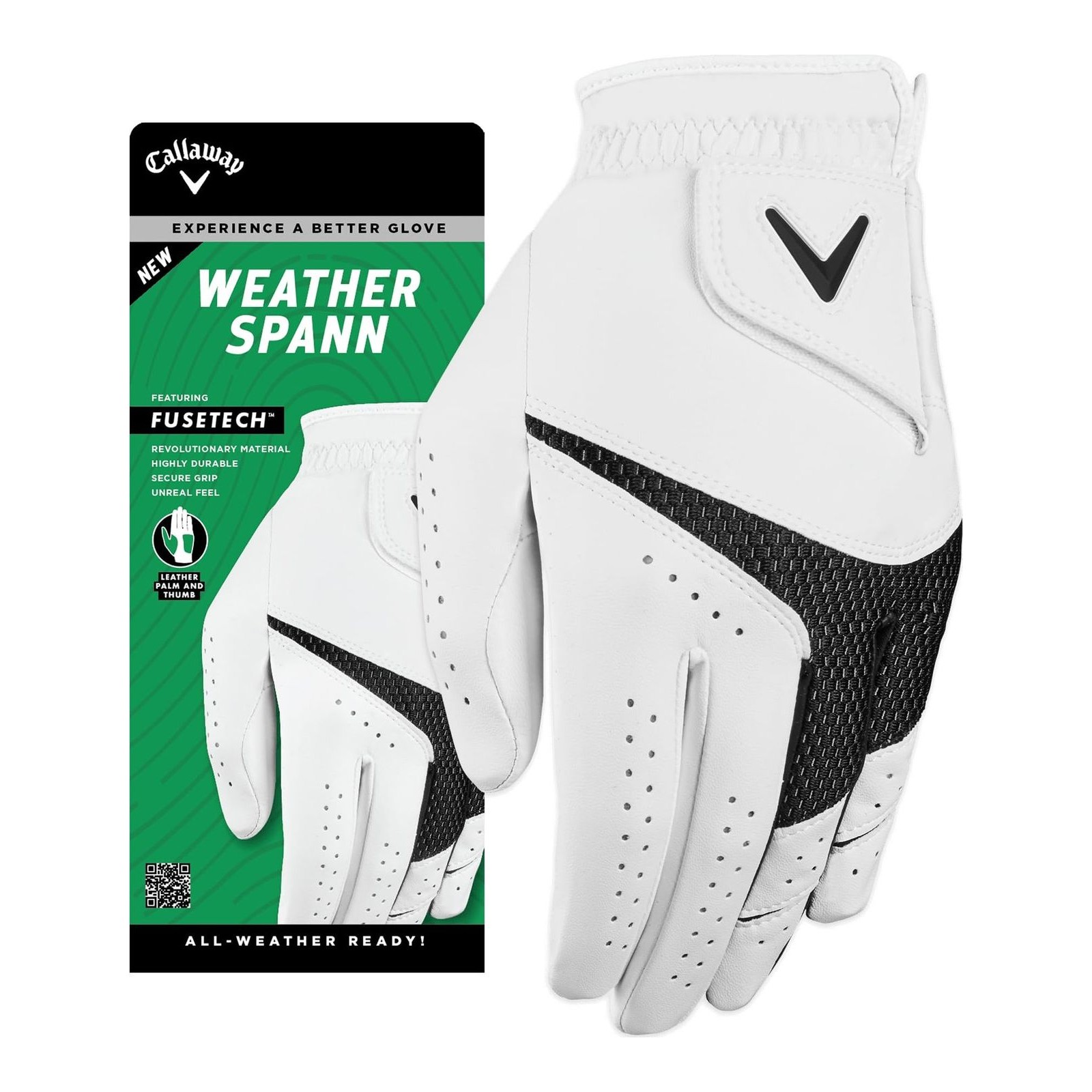 Callaway Golf Weather Spann Golf Glove, Men's Left Hand, XL