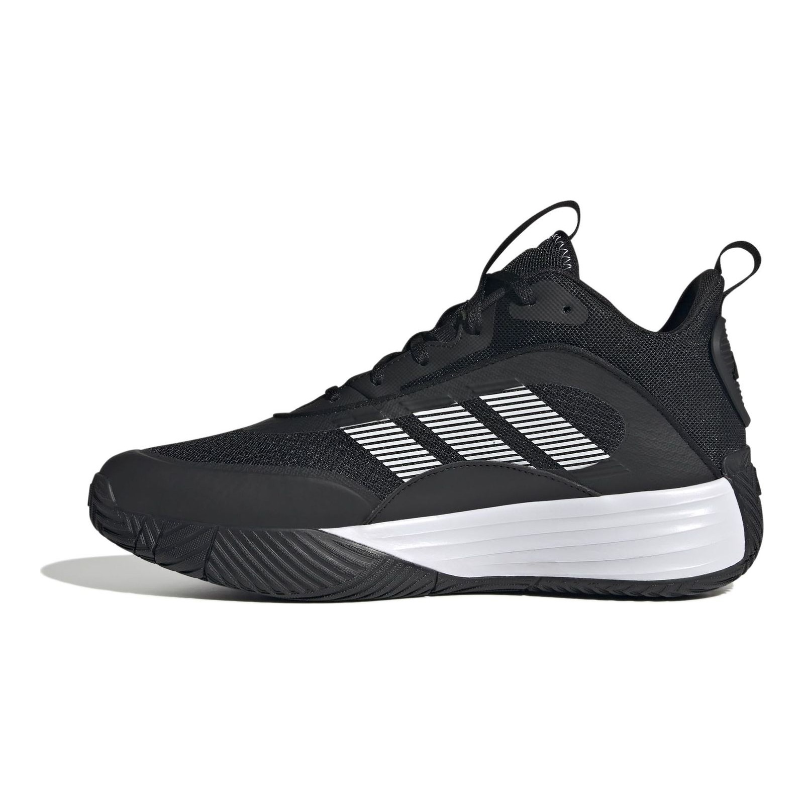 adidas Men's Own The Game 3.0 Basketball Sneaker, Black/White/White, 11.5