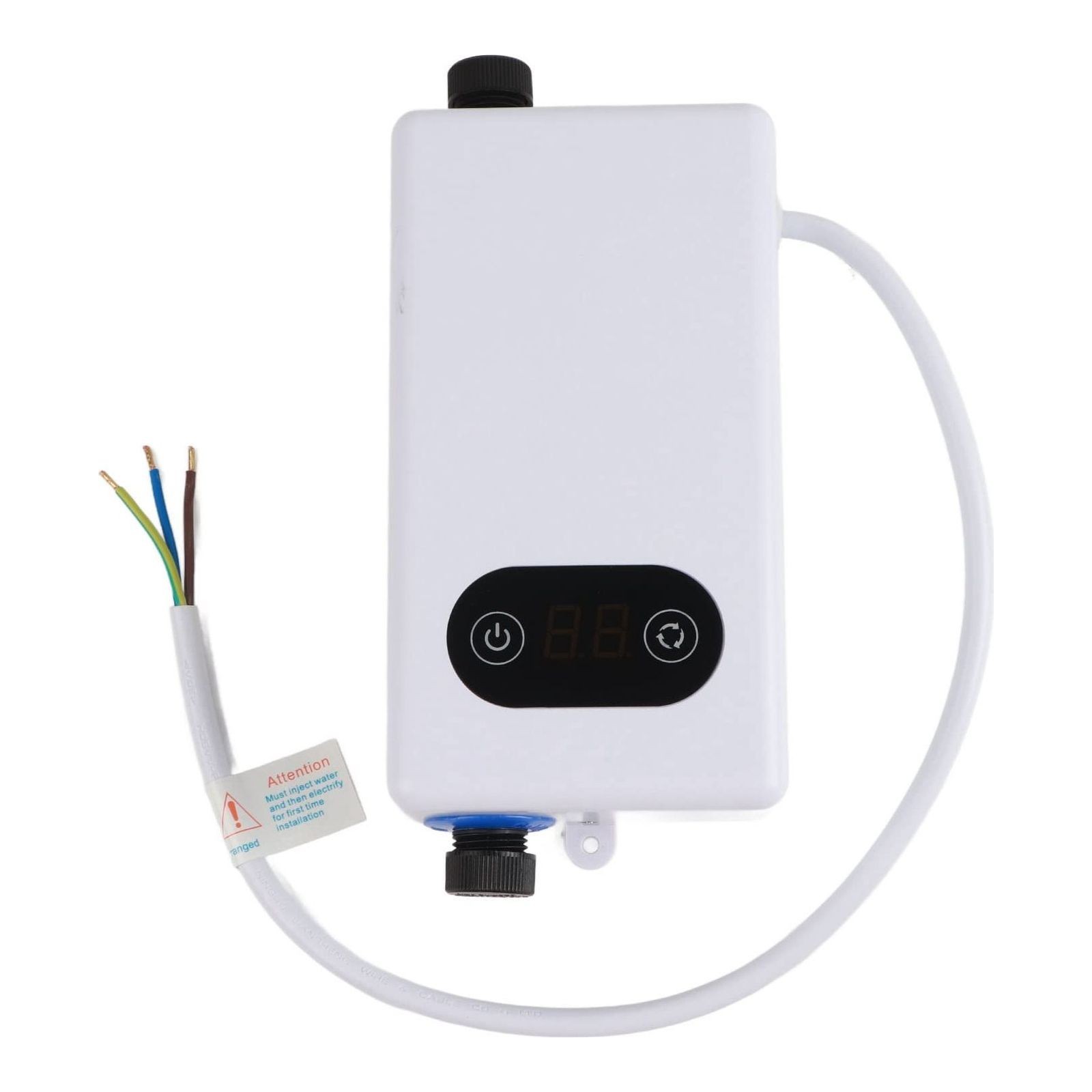 Instant Hot Water Heater Under Sink, Mini Electric Tankless Instant Heater for Shower, with Memory Function Frequency Conversion Constant Temperature 220V 3400 W