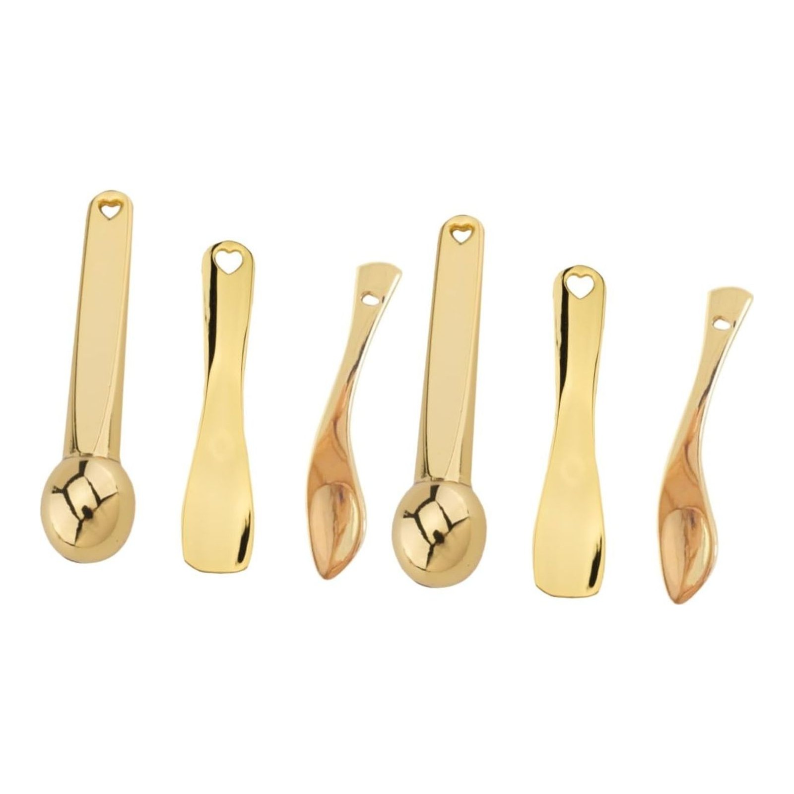FOMIYES 6pcs Eye Massager Applicator Zinc Alloy Facial Skincare Message Tool for Massage Scraper Portable Eye Massage Bar Roller