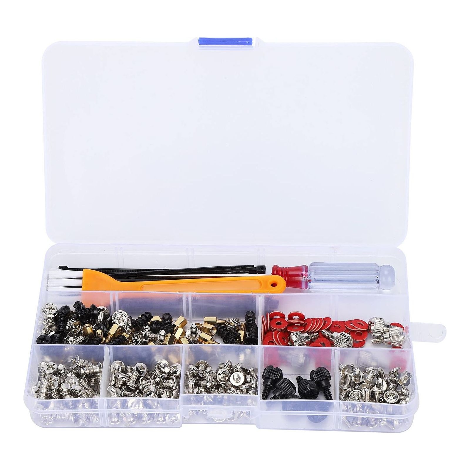 330Pcs Computer Standoffs Screws Assortment Kit for Hard Drive Computer Case Motherboard Fan Power Graphics, PC Computer Screws Standoffs Set Kit